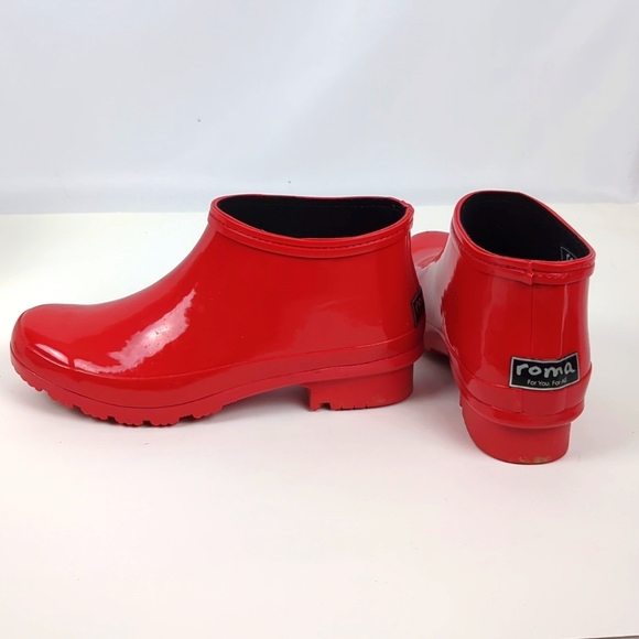 Roma Shoes Roma Clog Red Womens Rain Boots Size 7 Poshmark